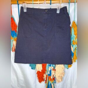 Christopher & Banks Cotton Black Skirt/Short Size 4